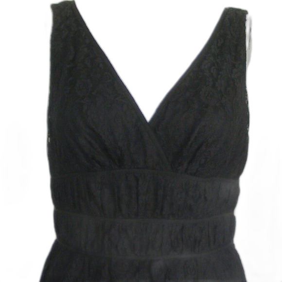 ADRIANNA PAPELL Lace Dress, 8, Evening/Cocktails, Black, Sleeveless, V-neck - Picture 2 of 13